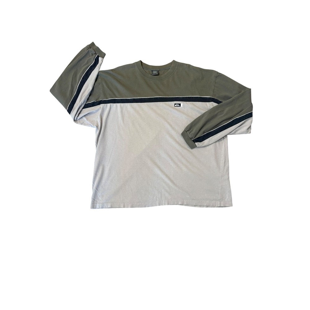 Vintage 90's Y2K Quicksilver Long Sleeve Surf Shirt XL Skater Color Block Skater